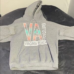Gildan Gray Virginia Beach Hoodie